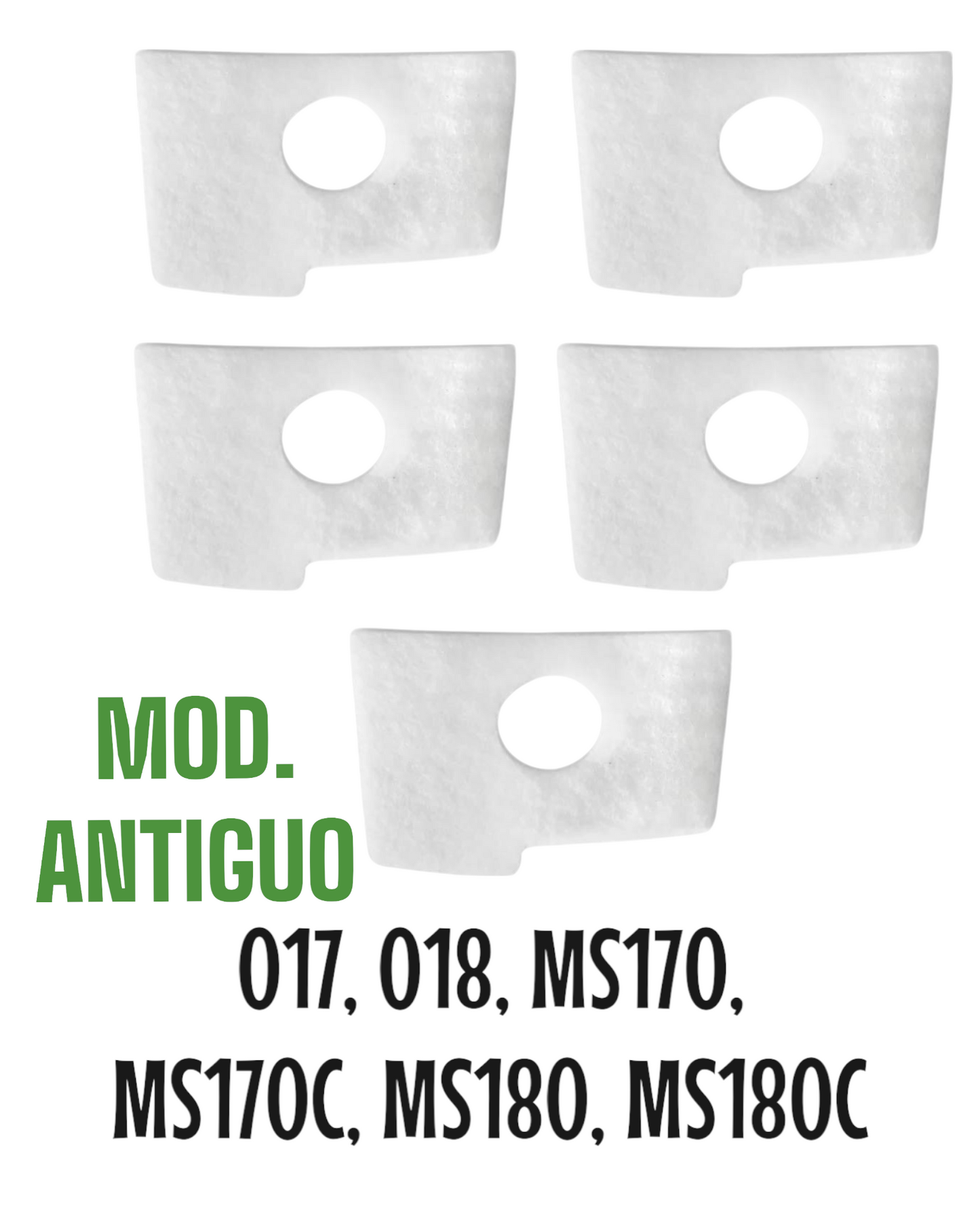 Kit Filtro de aire de motosierra Para Stihl 017 018 MS170 MS180 5 Piezas