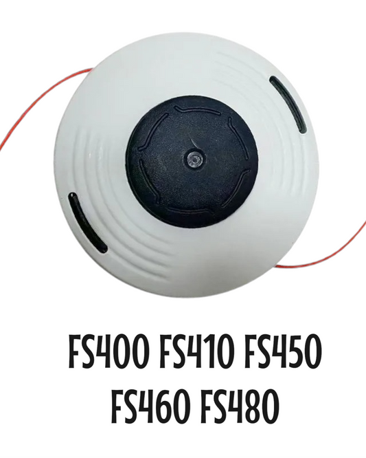 Cabezal Para Stihl FS400 FS410 FS450 FS460 FS480 M12x1.50 Blanco y Negro