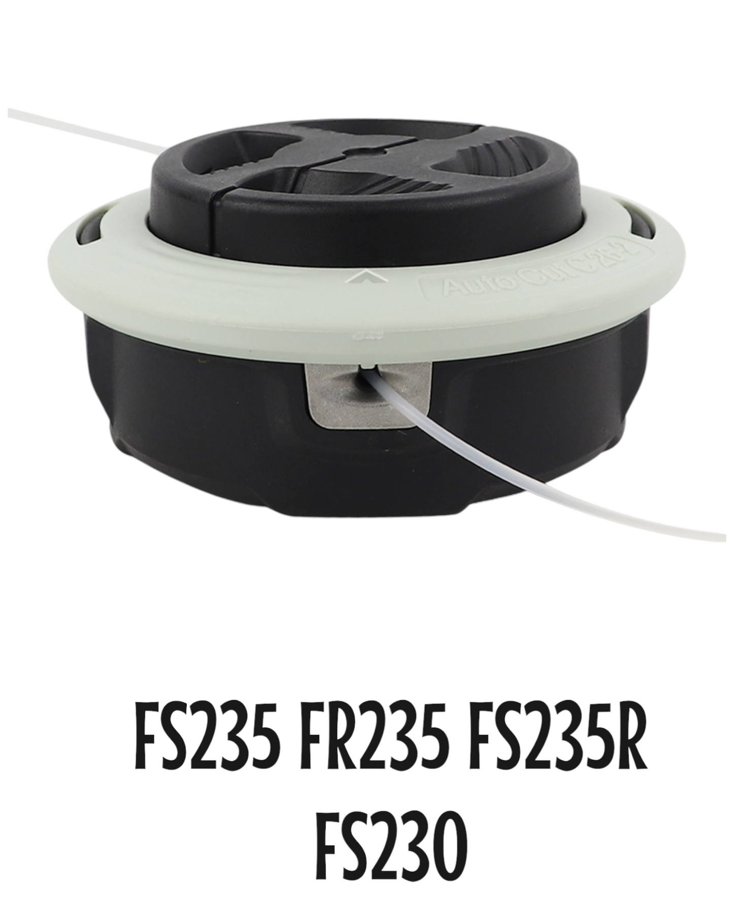 Cabezal De Desbrozadora Para Stihl FS235 FR235 FS235R FS230 Blanco y Negro